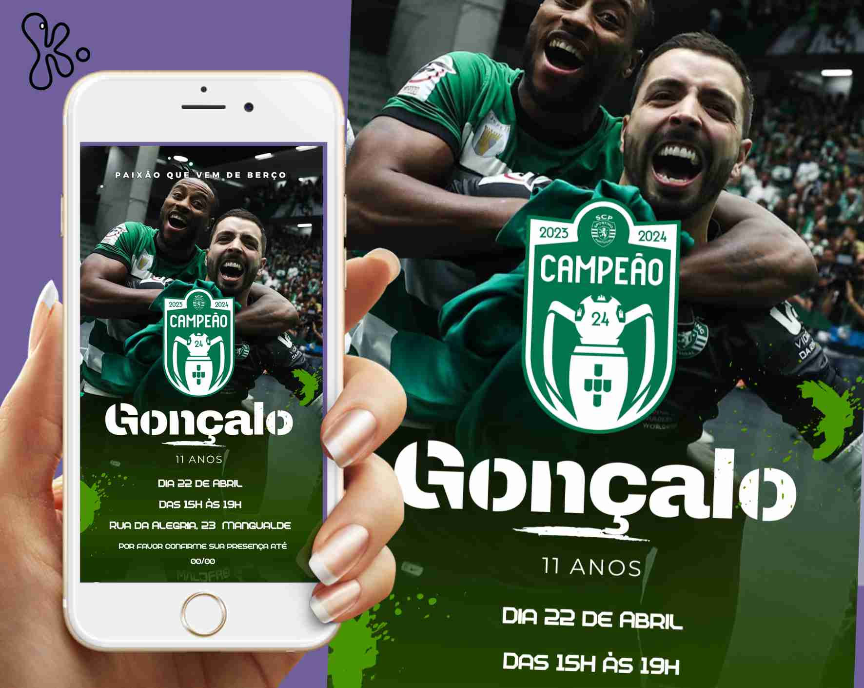 Convite Digital Futebol Sporting 2