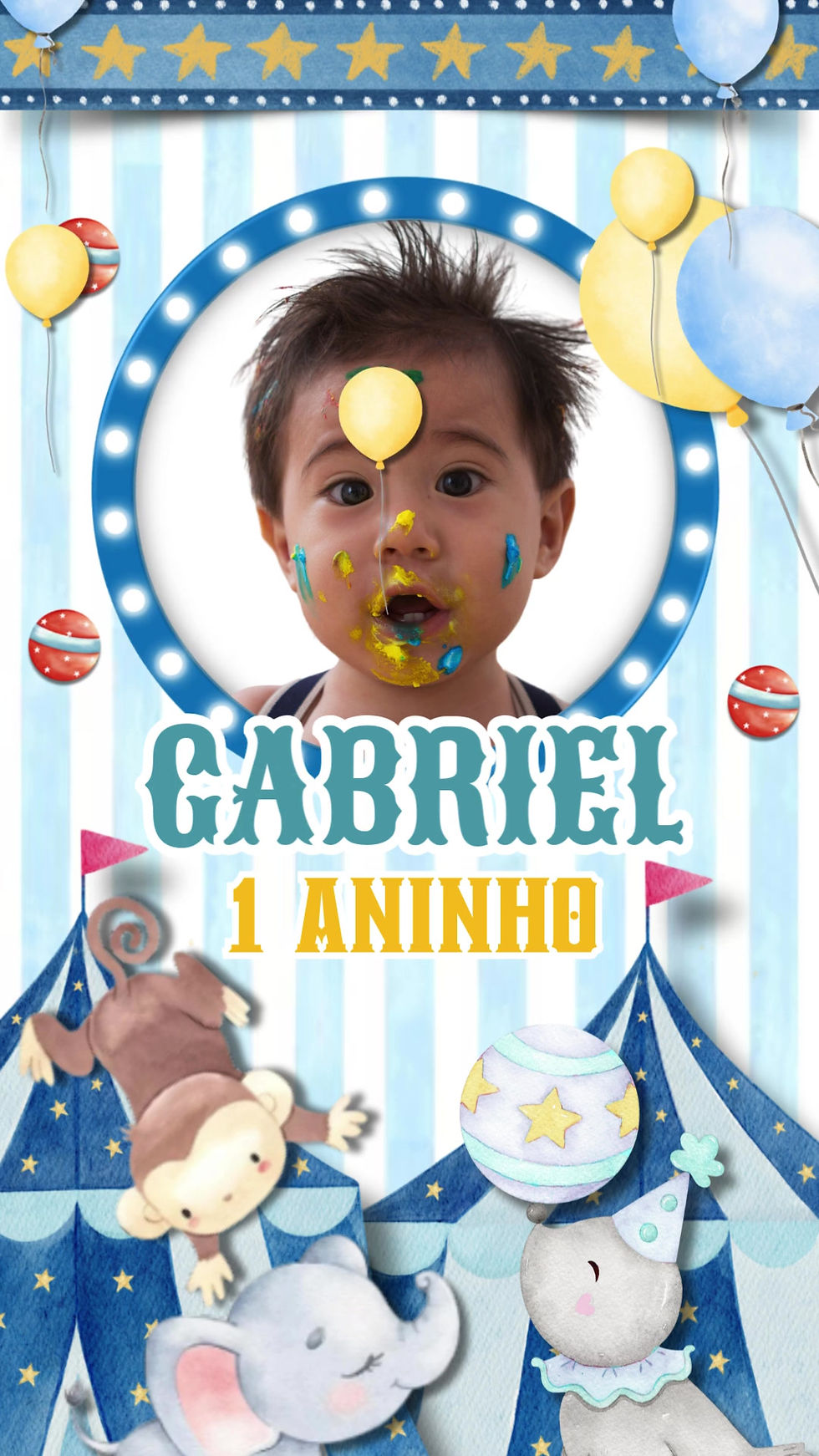 Convite Animado Circo