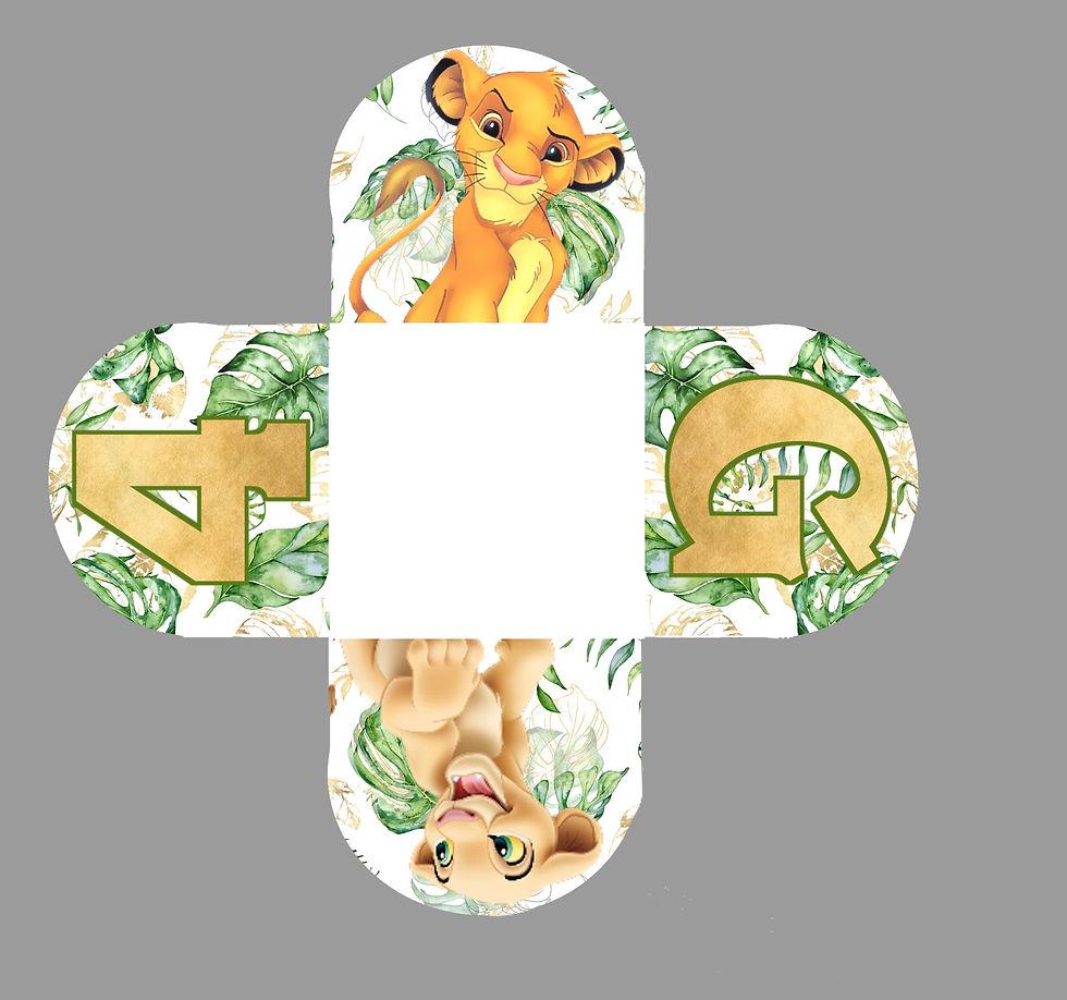 Caixetas para doces Rei Leão 1-1