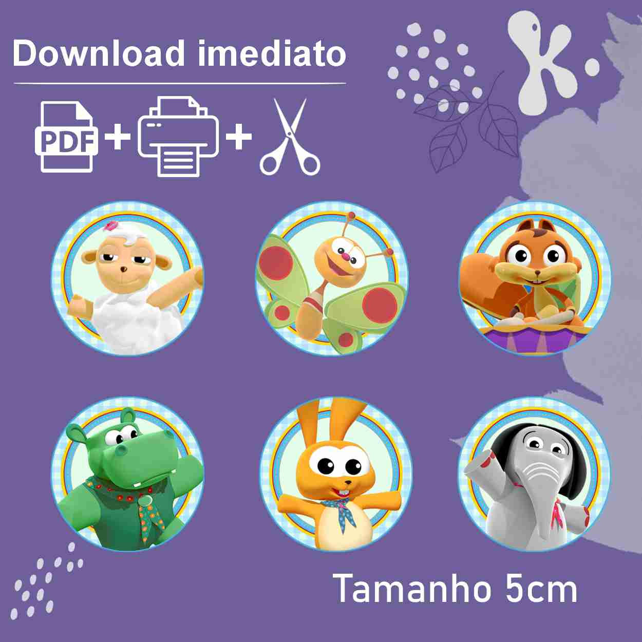 Círculos Multiusos Bando dos Amiguinhos 1 Baby TV