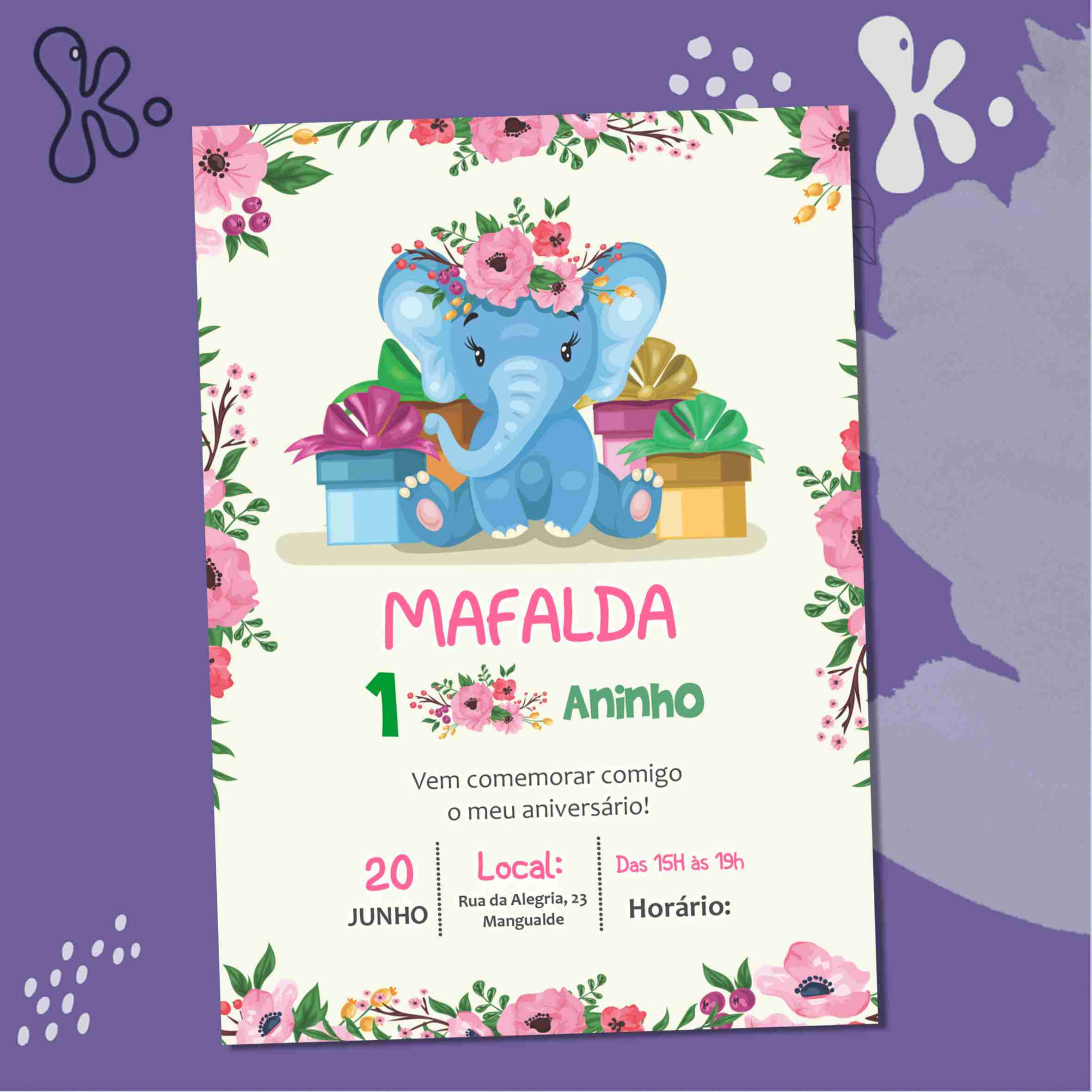 Convite Digital 1º Aniversário 7