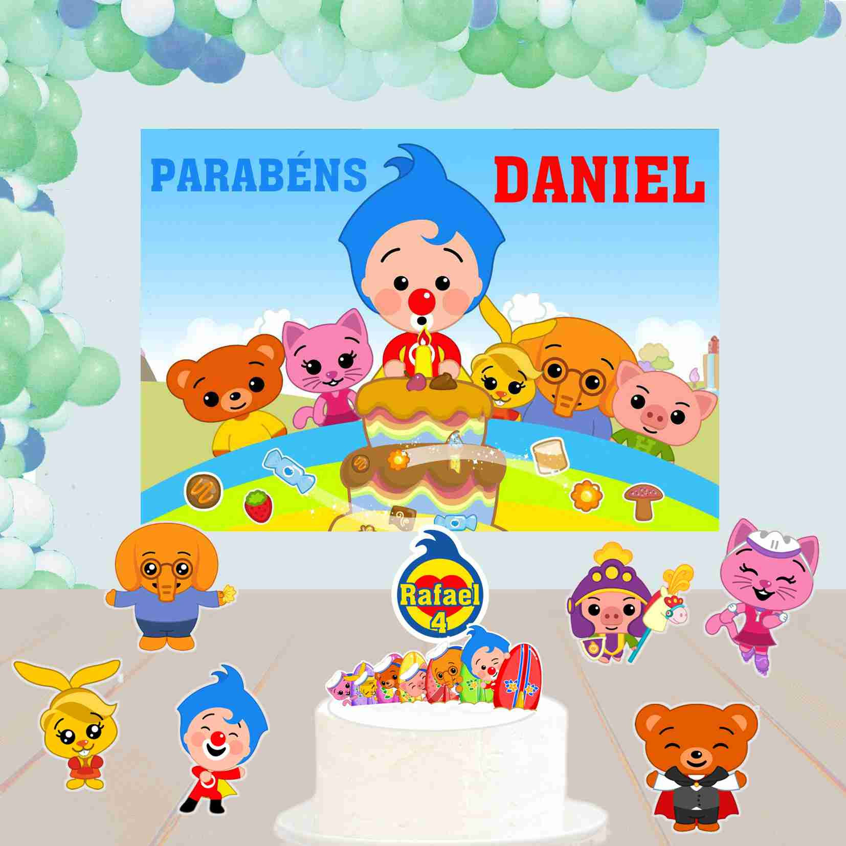 Kit de Festa Básico 1 Plim Plim, um Herói do Coração