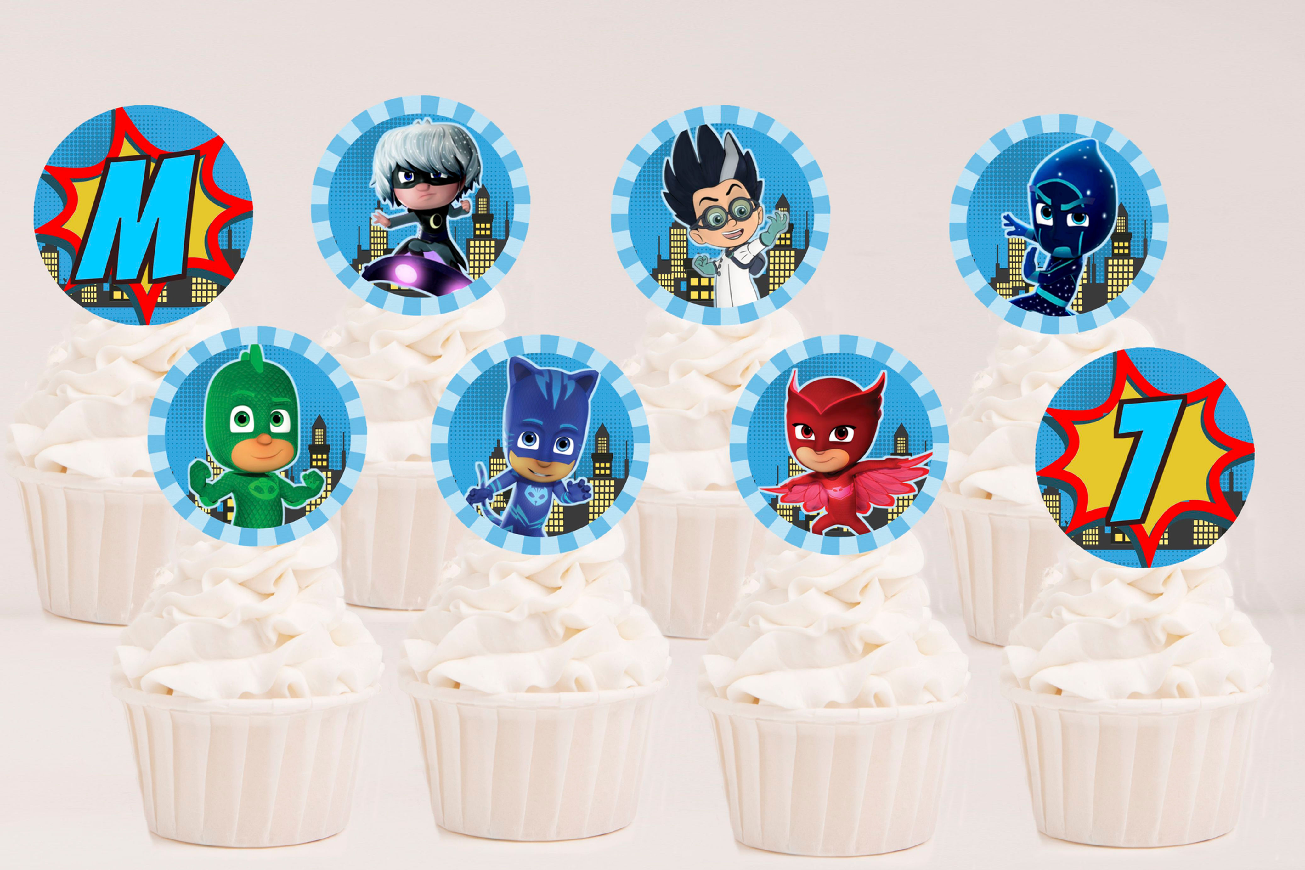 Toppers Cupcake PJ Masks