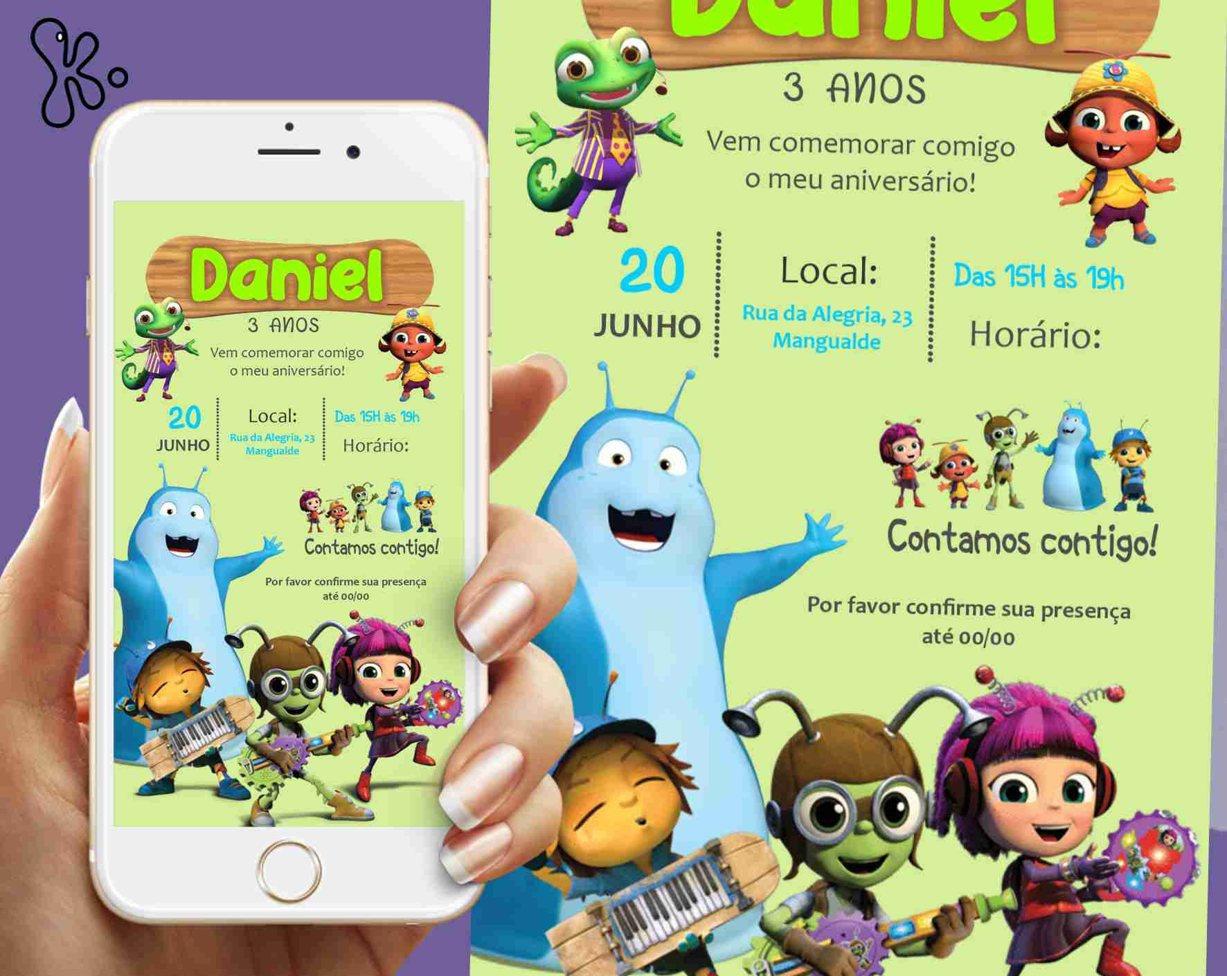 Convite Digital Beat Bugs
