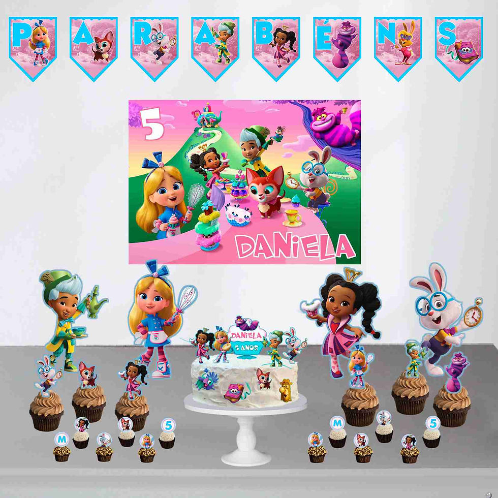 Kit Só Um Bolinho 1 Alice na Doceria das Maravilhas