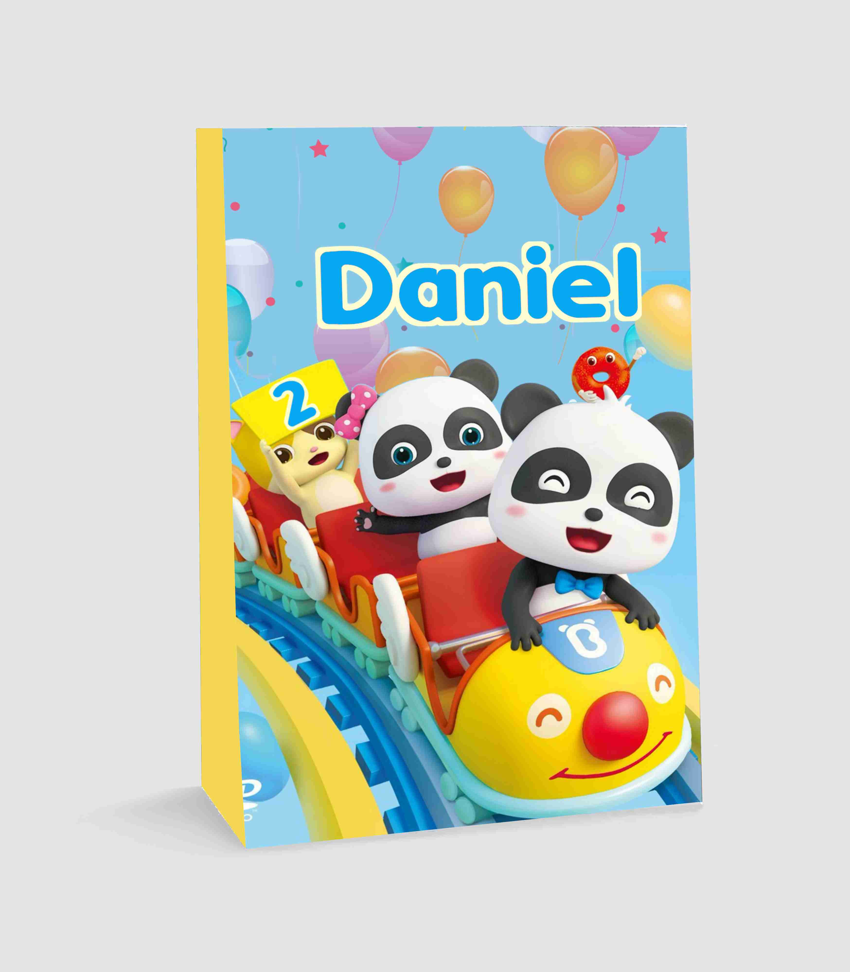 Saco lembrança personalizado BabyBus com nome e idade para festa infantil
