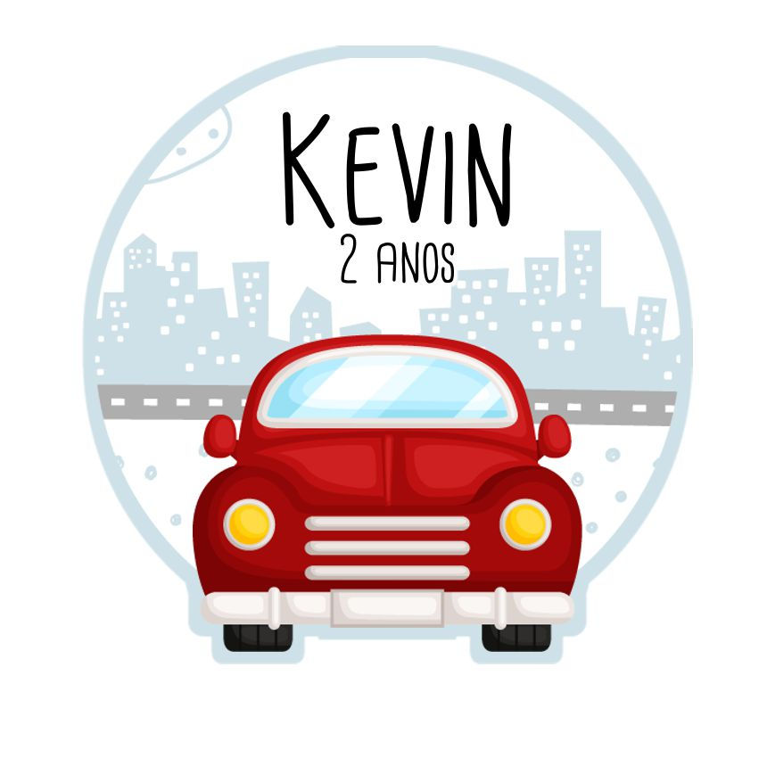 Íman com recorte Carrinho