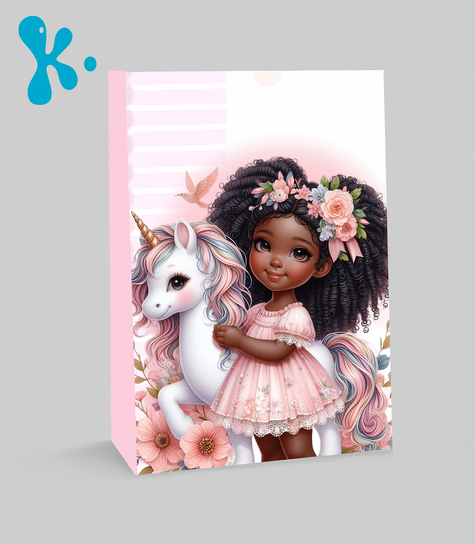 Saco Lembrança Menina com Unicornio 1