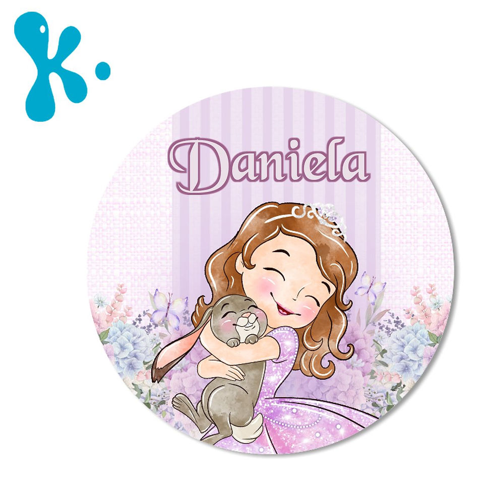 Autocolante 5 cm Princesa Sofia