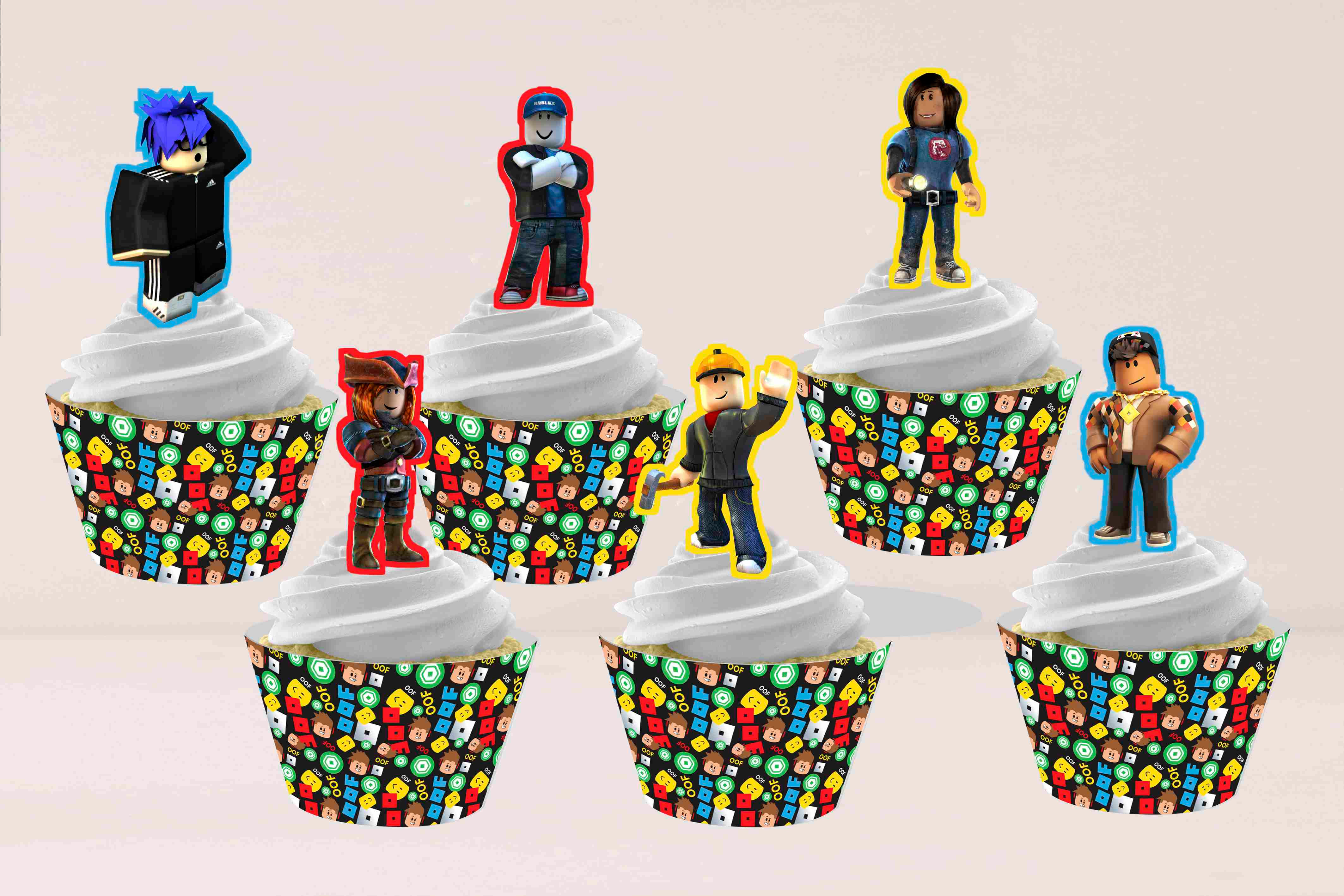 Conjunto de topper e wrapper Roblox