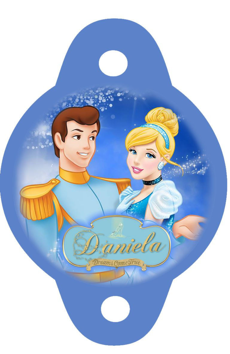 Tags para palhinhas Cinderela