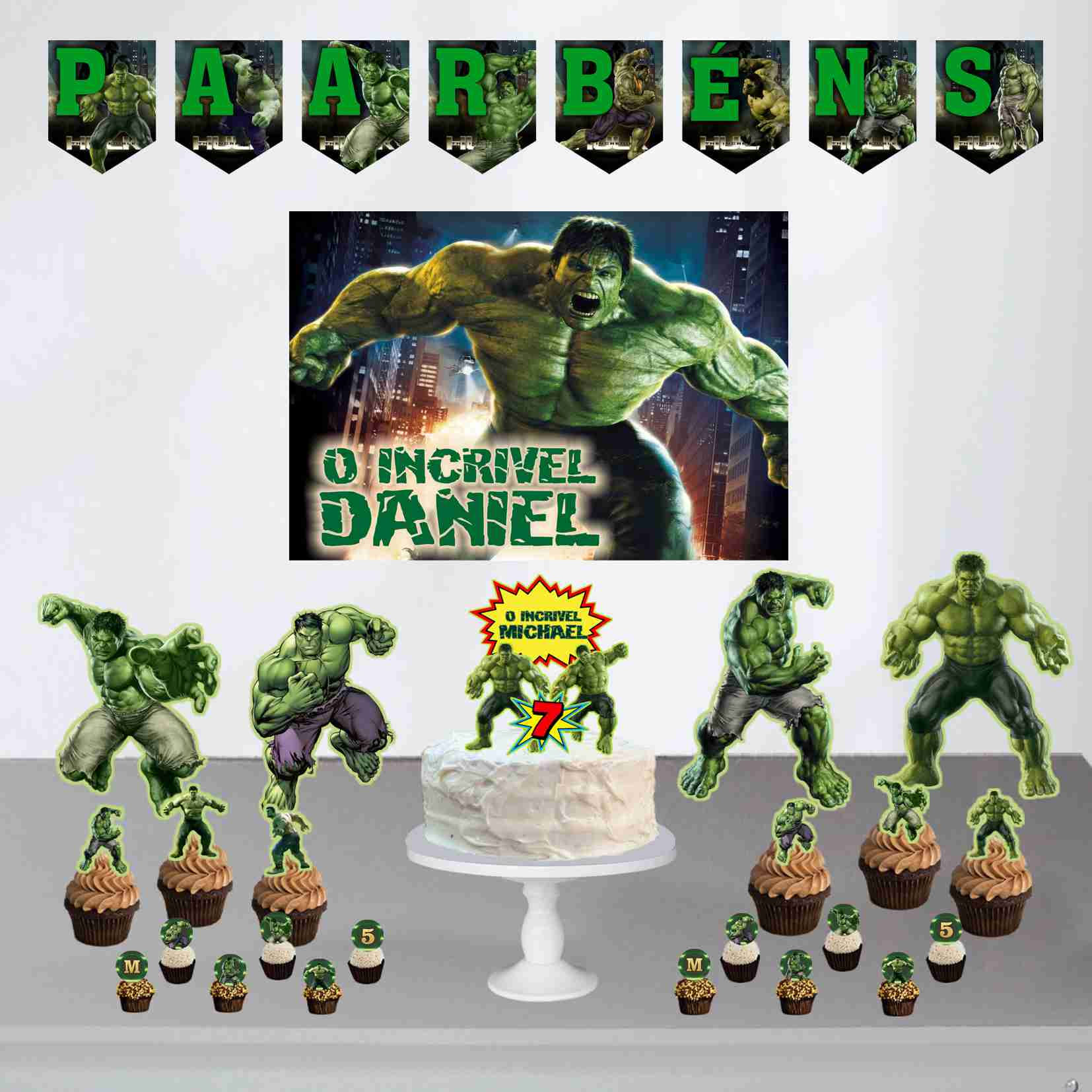 Kit Só Um Bolinho 1 Hulk