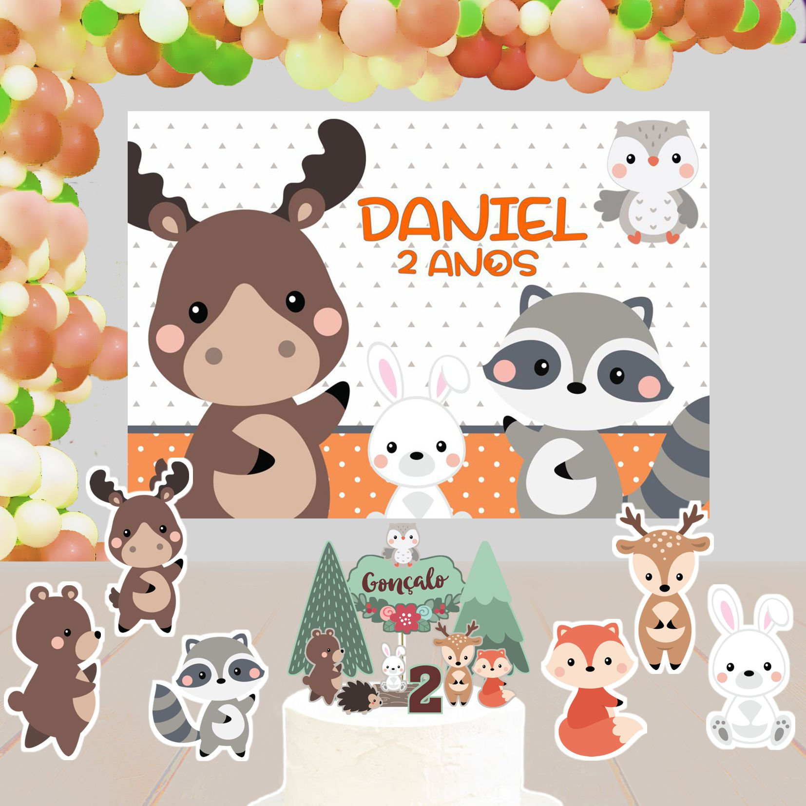 Kit de Festa Básico 1 Bosque