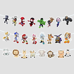 Guirlanda Personagens 