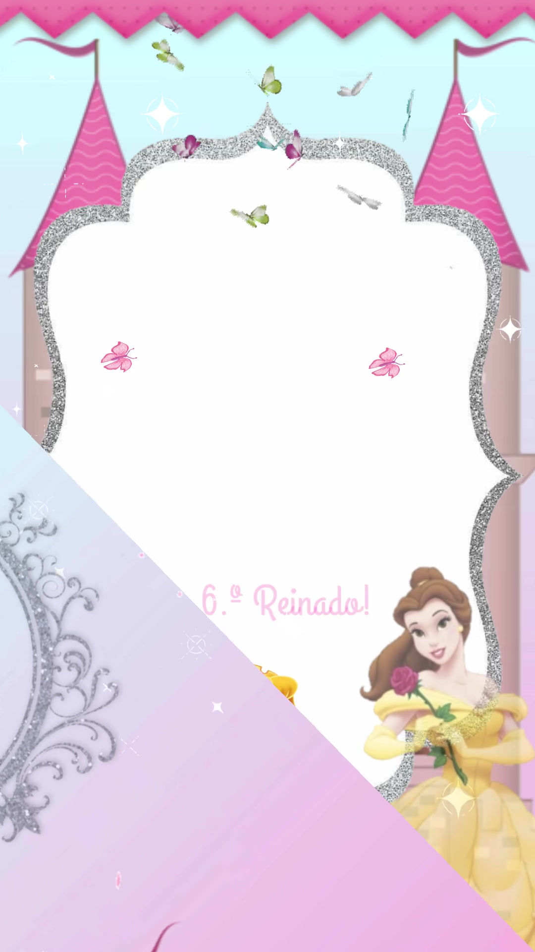 Convite Animado Princesas Disney