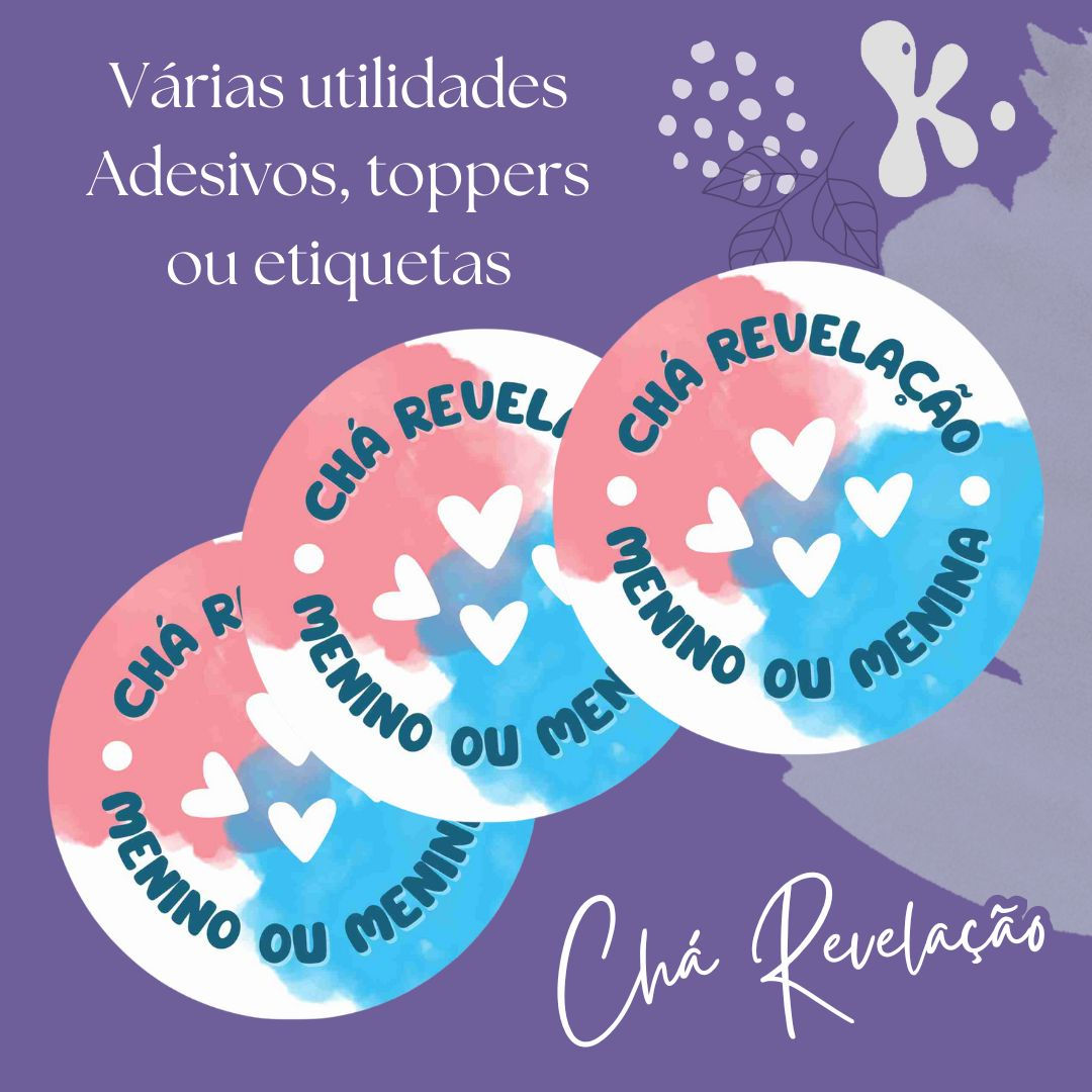 Círculos Multiusos Chá Revelação 1