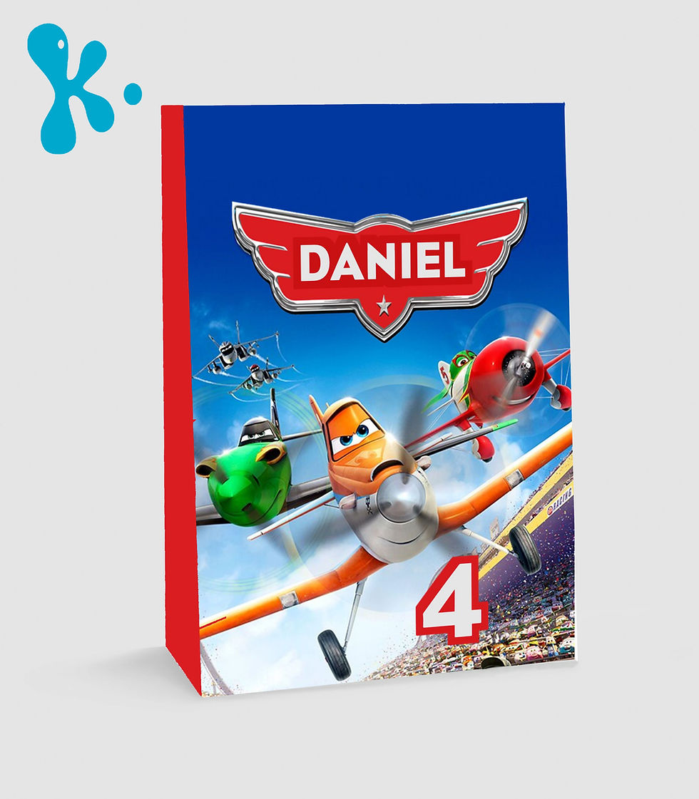 Saco Lembrança Aviões da Disney