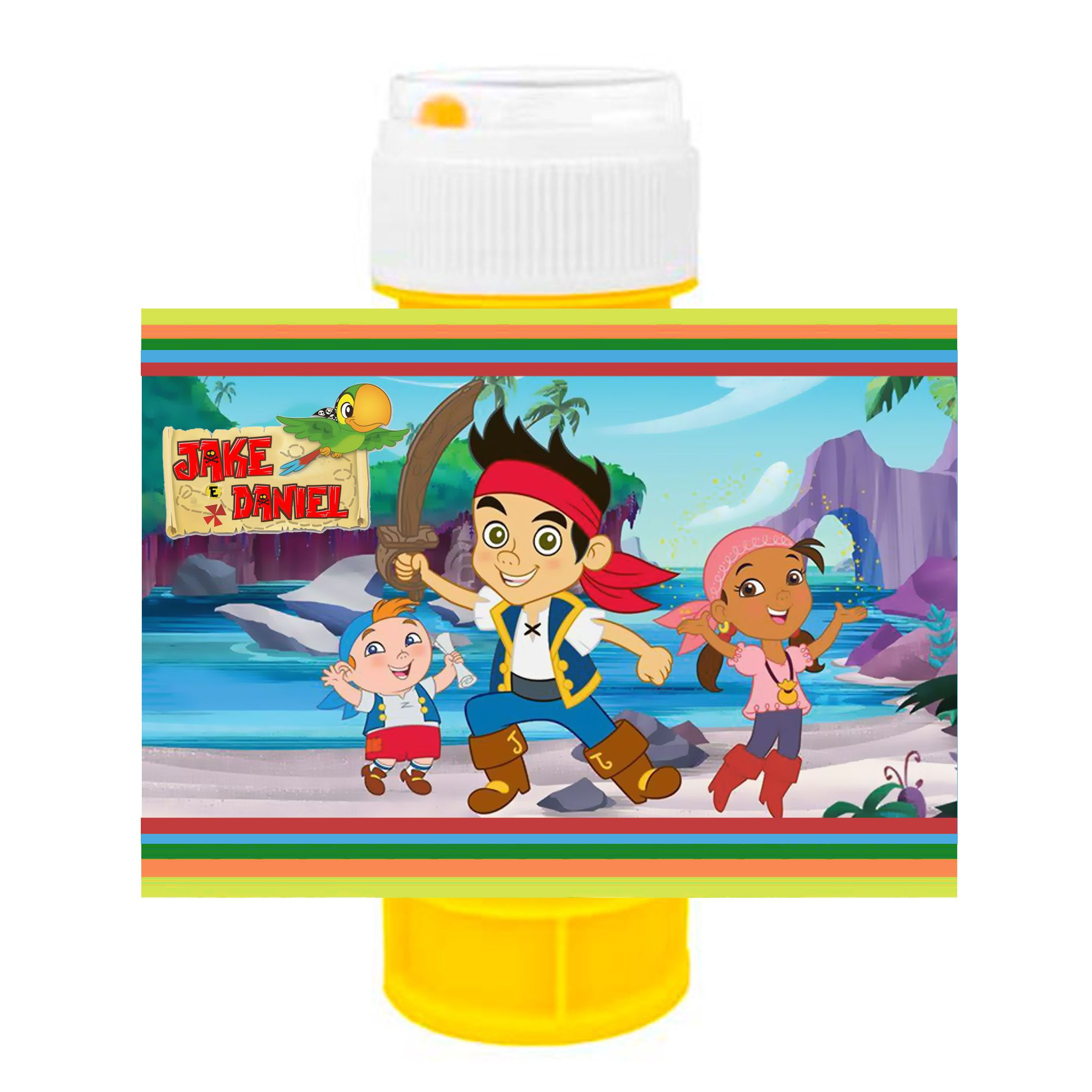 Autocolante para Bolinha de Sabão Jake e os Piratas da Terra do Nunca