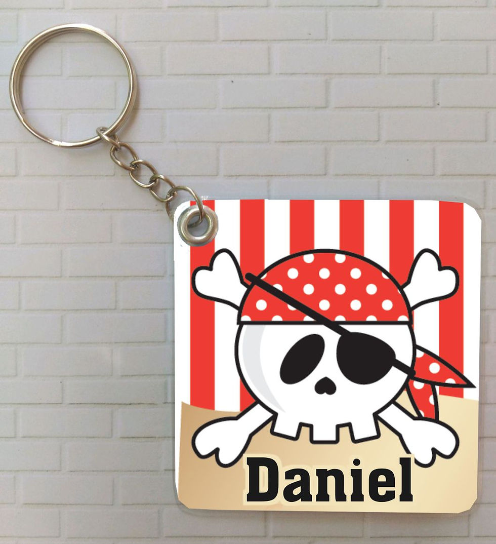 Porta Chaves Plastificado Pirata