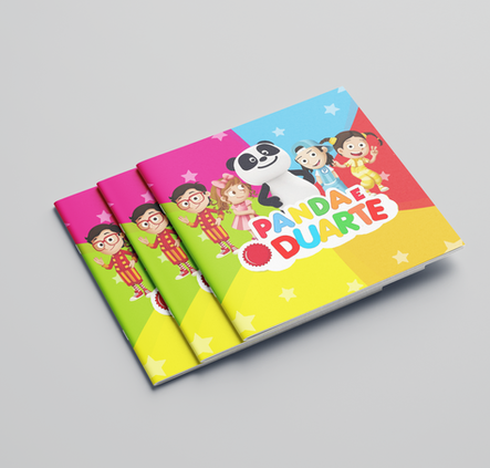 Mini Livro de colorir 10 cm x 10