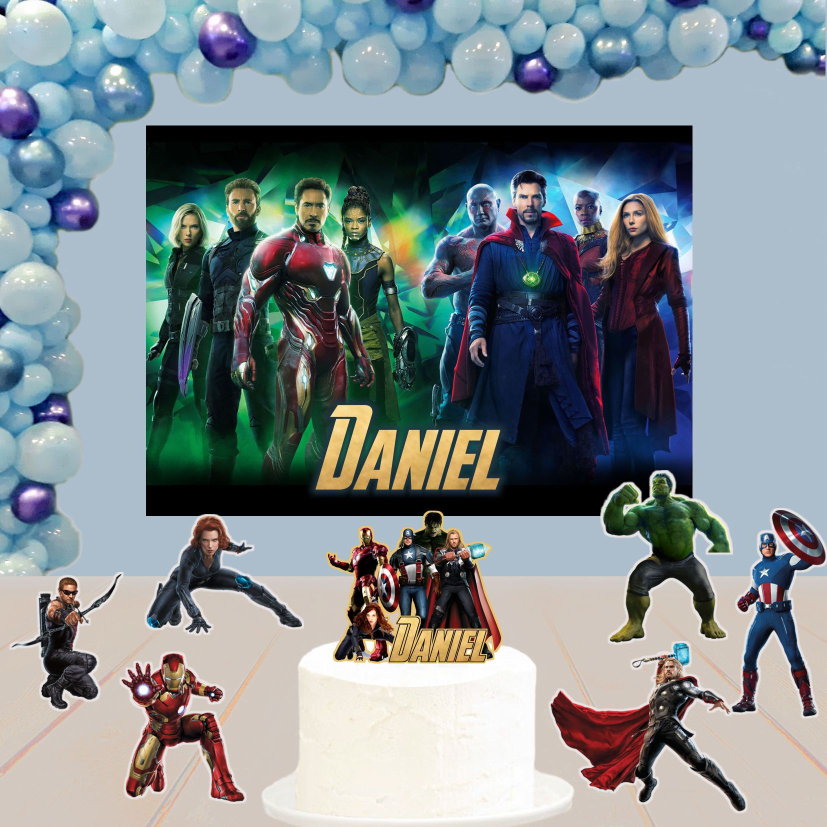 Kit de Festa Básico 1 Avengers Vingadores 4