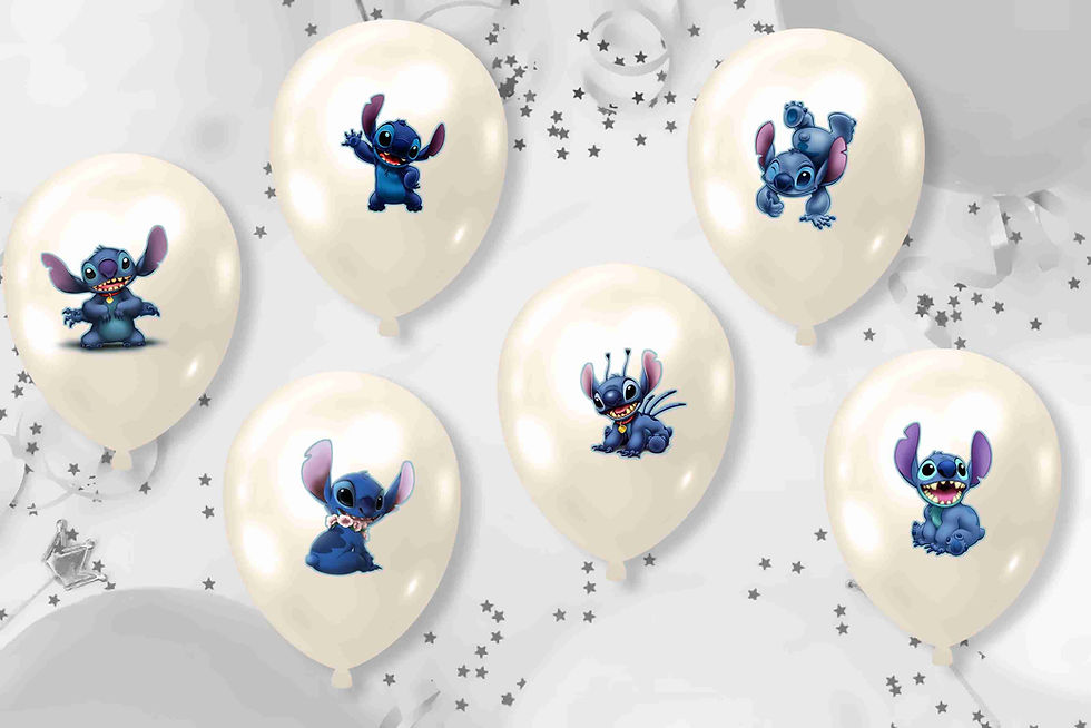 Autocolantes para balões Stitch