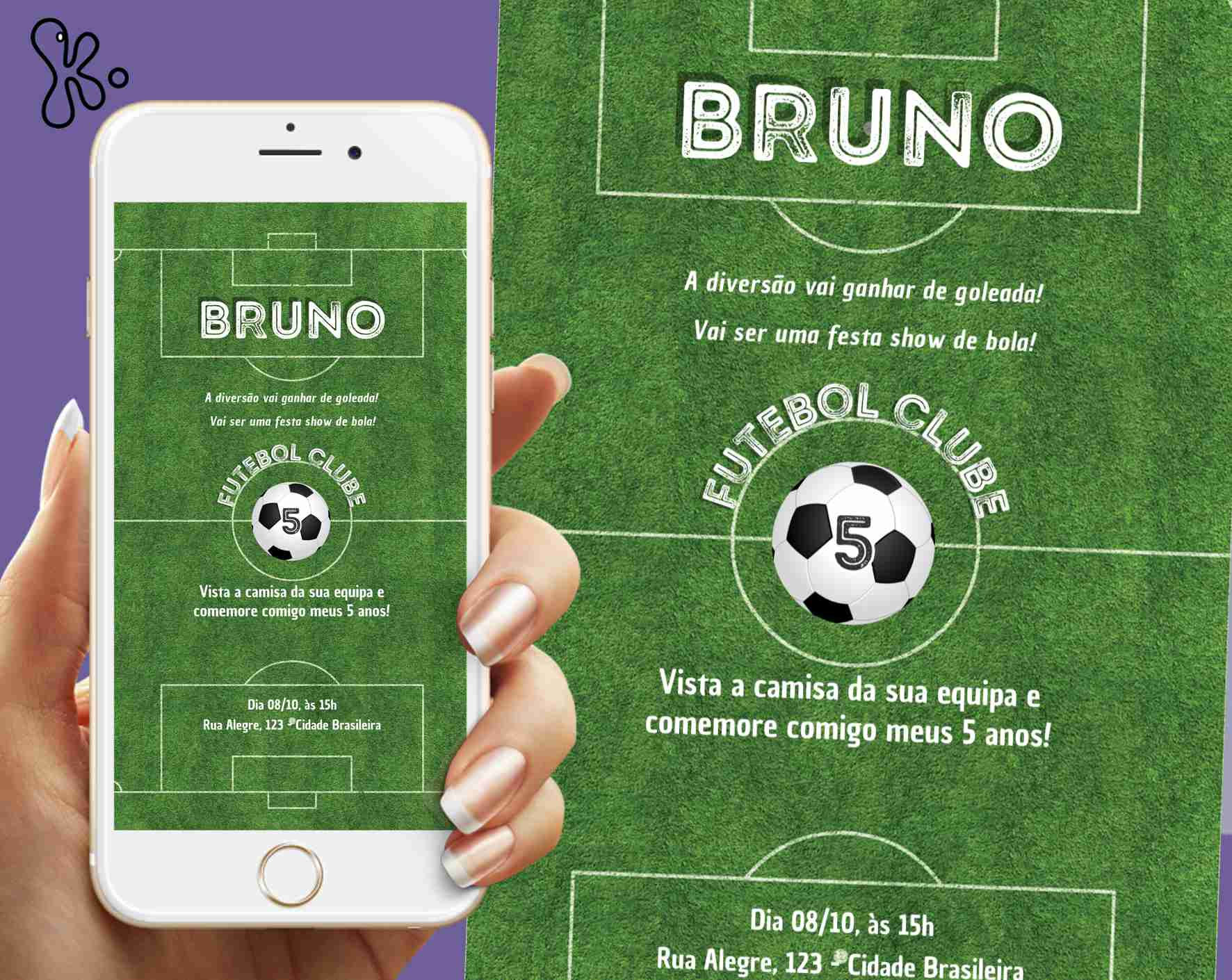 Convite Digital Futebol 20