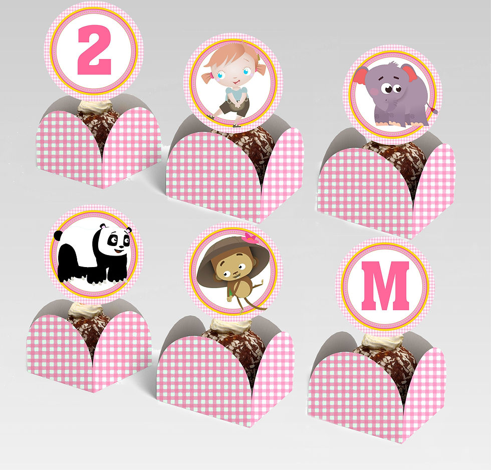 Conjunto de topper e caixeta Zoe Quer Ser | BabyTV