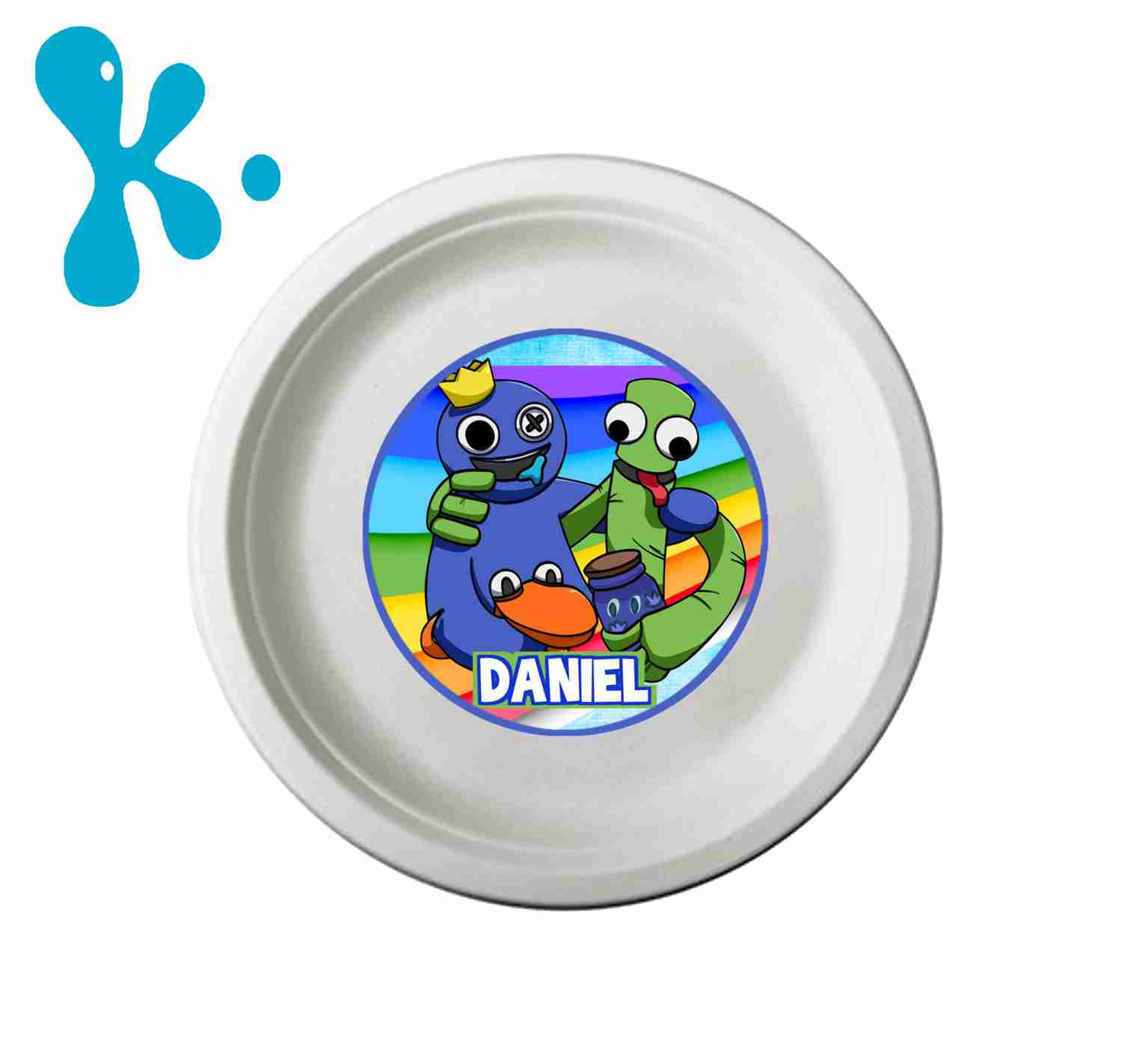 Autocolante para Prato Rainbow Friends