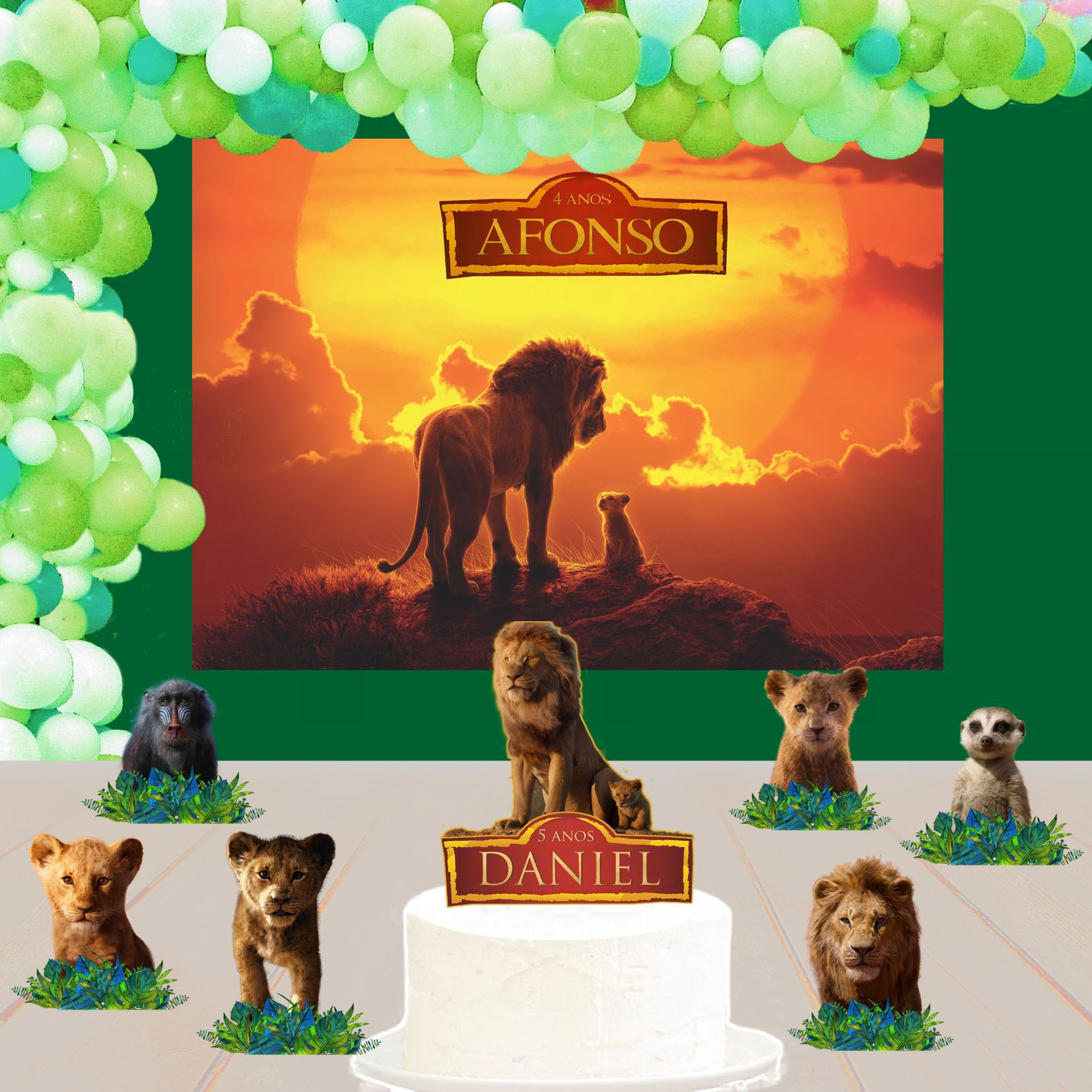 Kit de Festa Básico 1 Rei Leão Filme