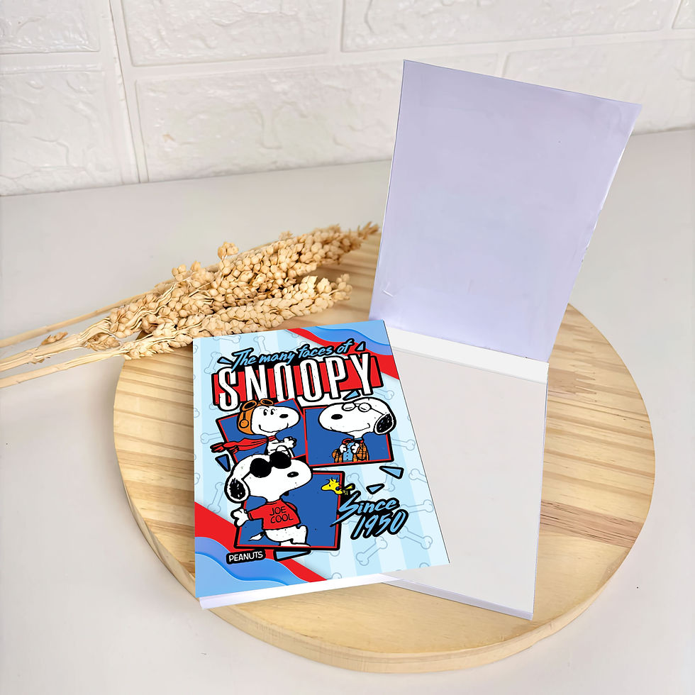 Bloquinho de Anotações com Capa Snoopy
