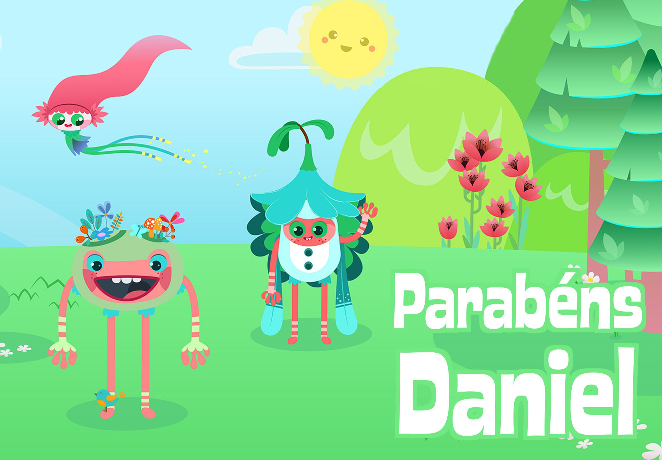 Cartaz infantil Lale Ki Lolu BabyTV personalizado com nome para festa infantil