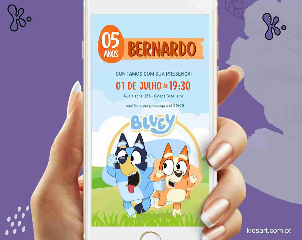 Convite Digital Bluey 15a