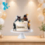 Topo de bolo Gato das Botas personalizado com personagens do filme e nome Daniel para festa infantil.