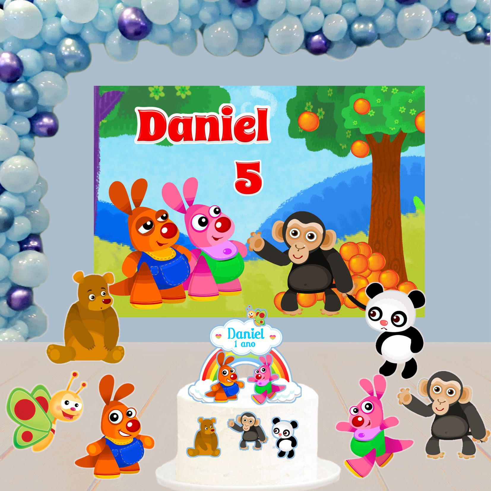 Kit de Festa Básico 1 Kenny & Goorie - Baby TV 2