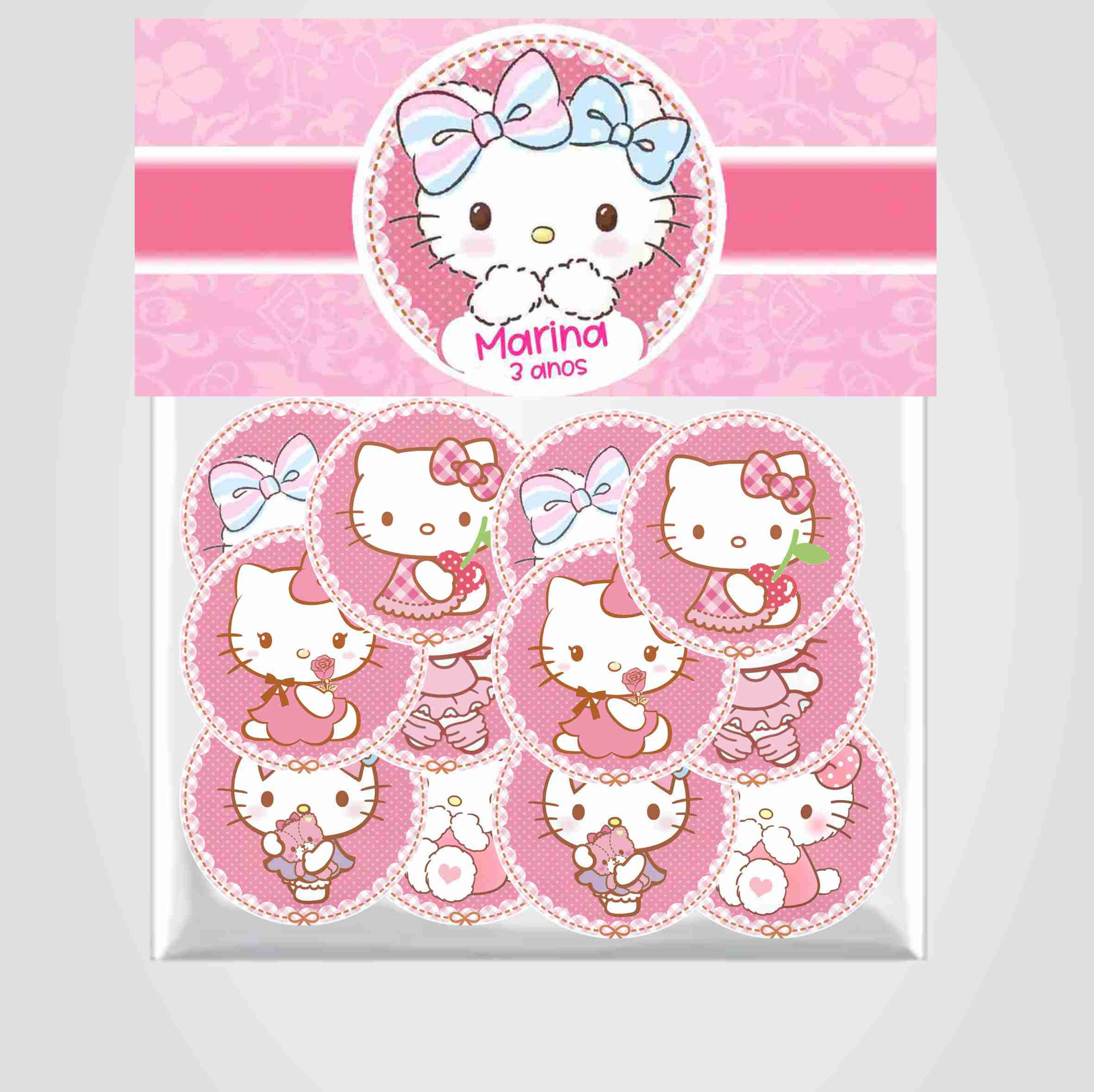 Jogo da memória 6 pares Hello Kitty