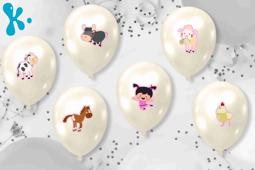 Autocolantes para balões Pequena Lola Baby TV