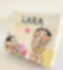Sacolinha personalizada Magali em papel fotográfico, com melancias, estrelas, nome e idade da criança.