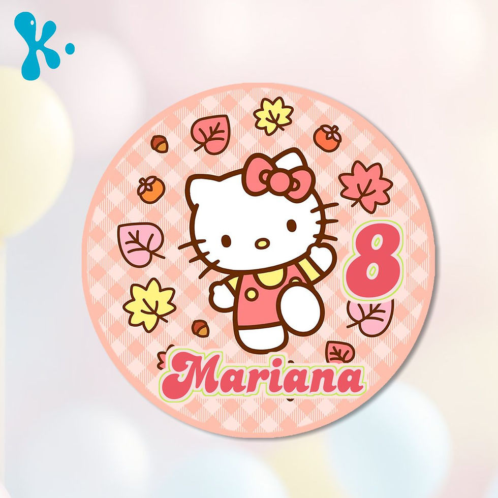 Autocolante 5 cm Hello Kitty