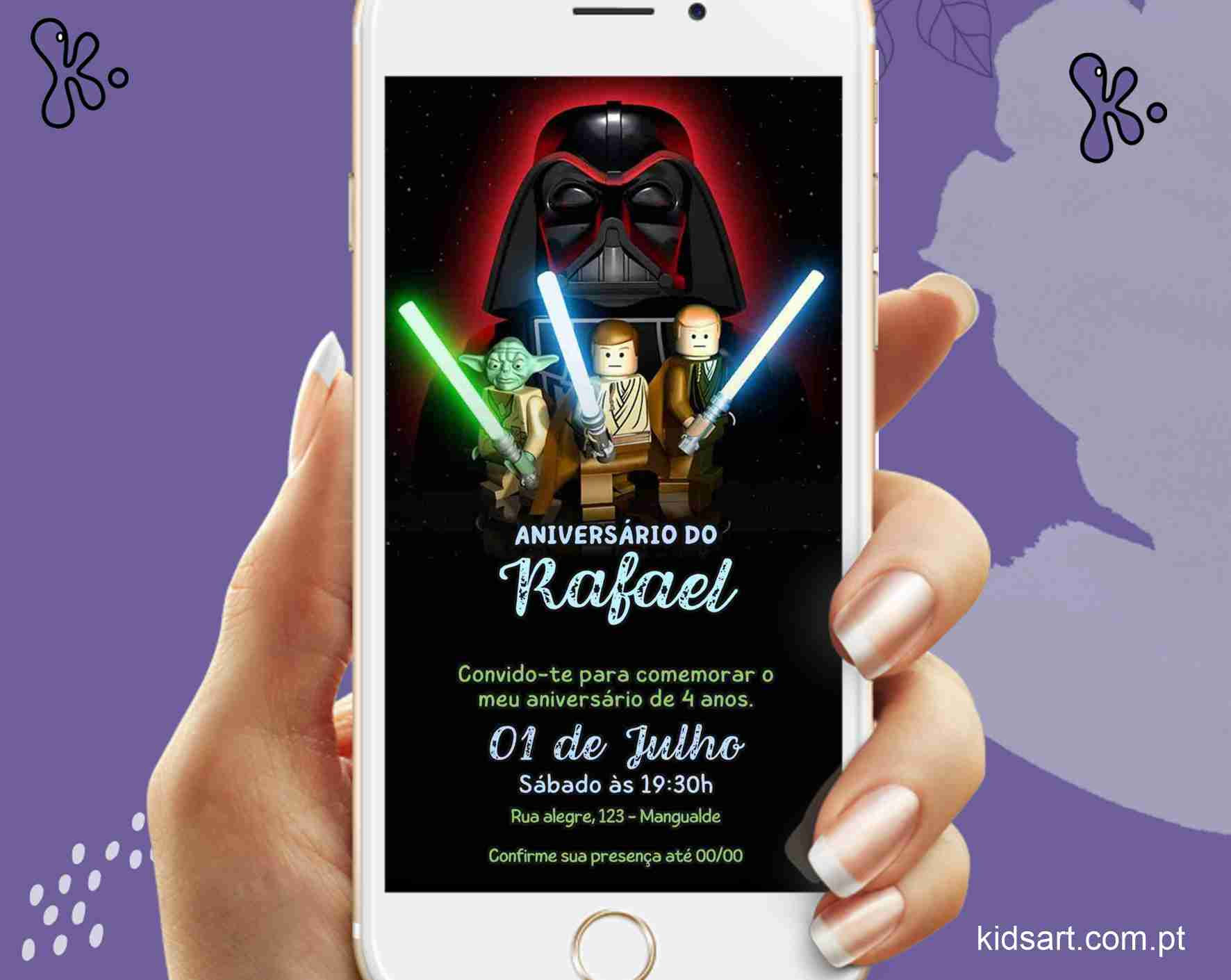 Convite Lego Star Wars 1