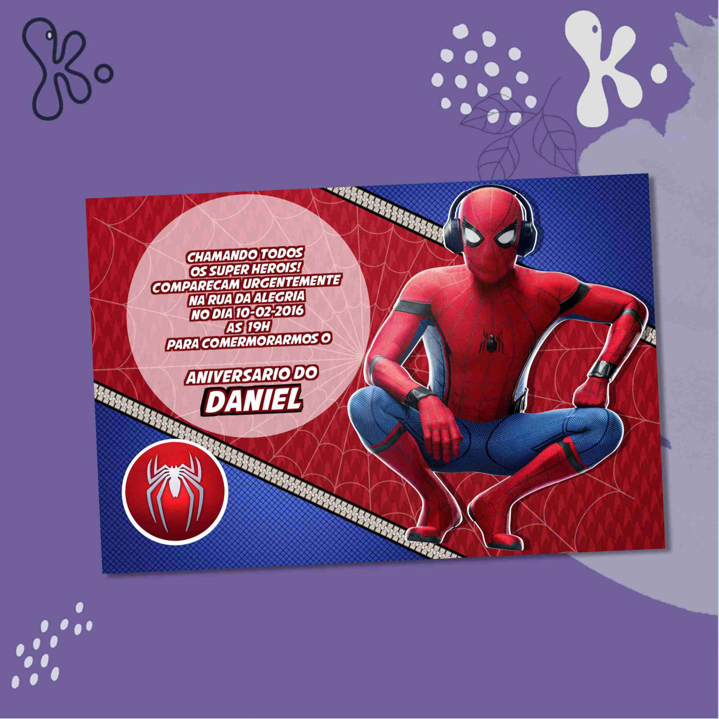 Convite Digital Homem-Aranha 17