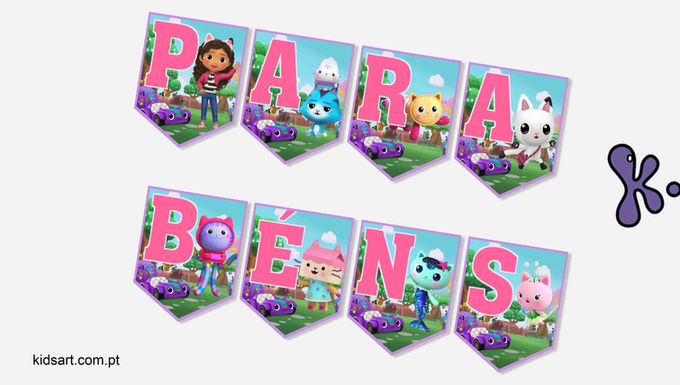 Bandeirolas "Parabéns"