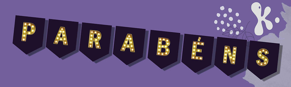 Bandeirolas Parabéns Luzes