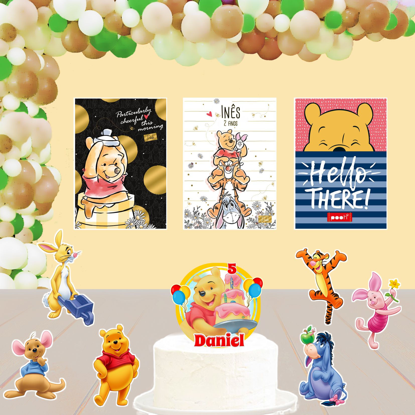 Kit de Festa Básico 1a Winnie The Pooh
