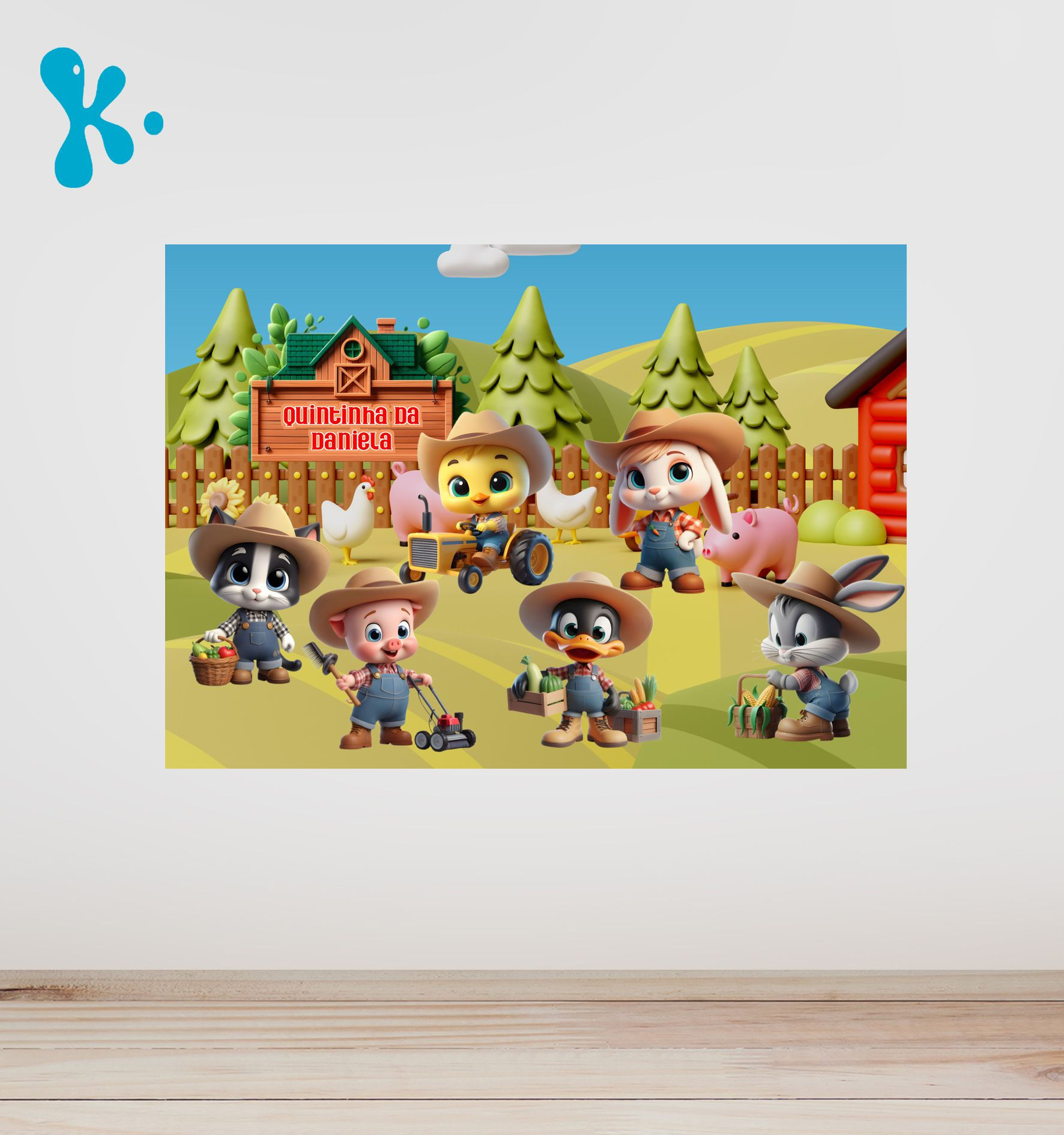 Cartaz Looney Tunes na Quintinha