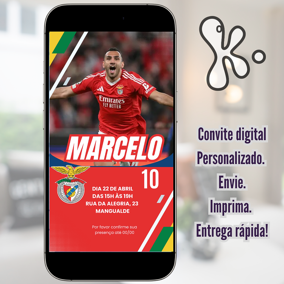 Convite Digital Futebol Benfica 8