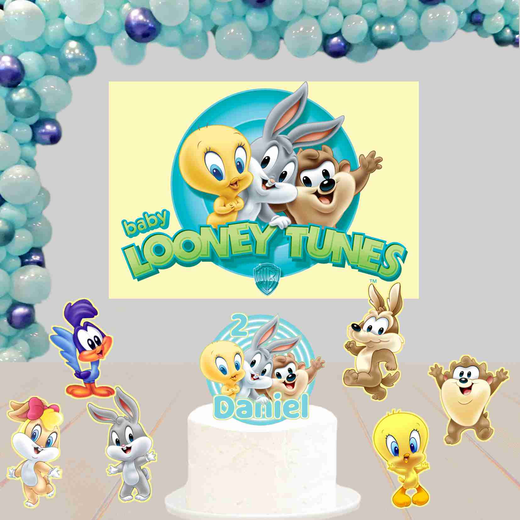 Kit de Festa Basico 1 Baby Looney Tunes