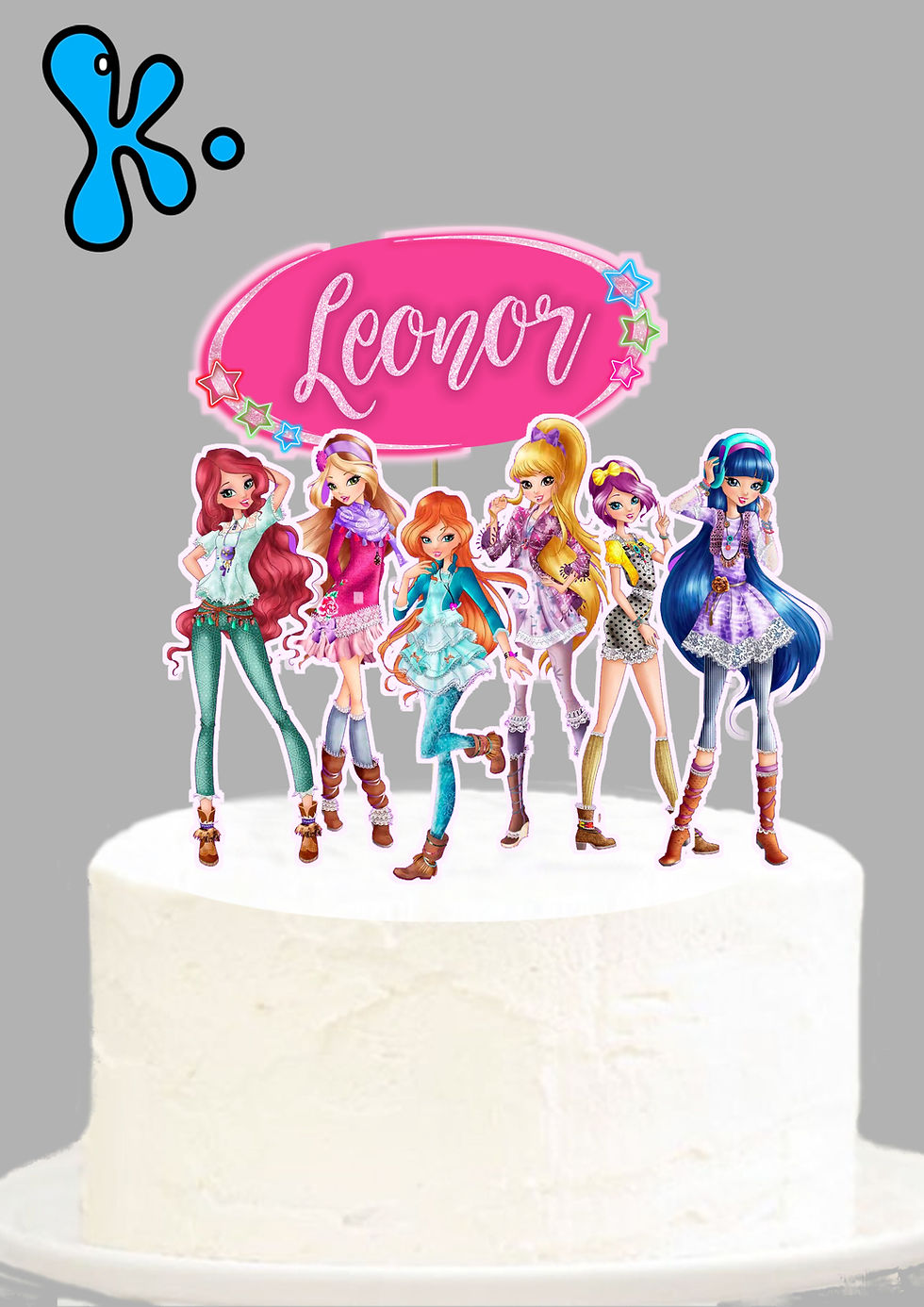 Topo de Bolo Impresso Clube Winx 1