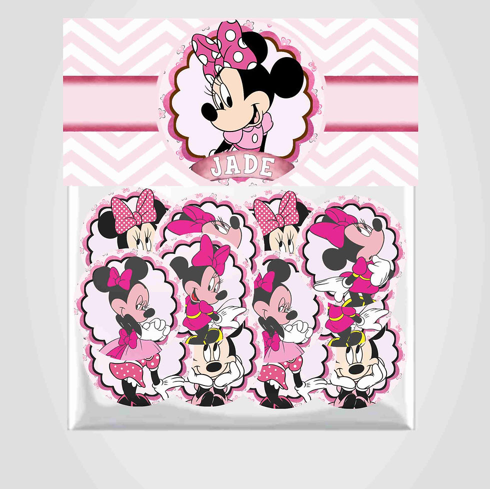 Jogo da memória 6 pares Minnie Rosa