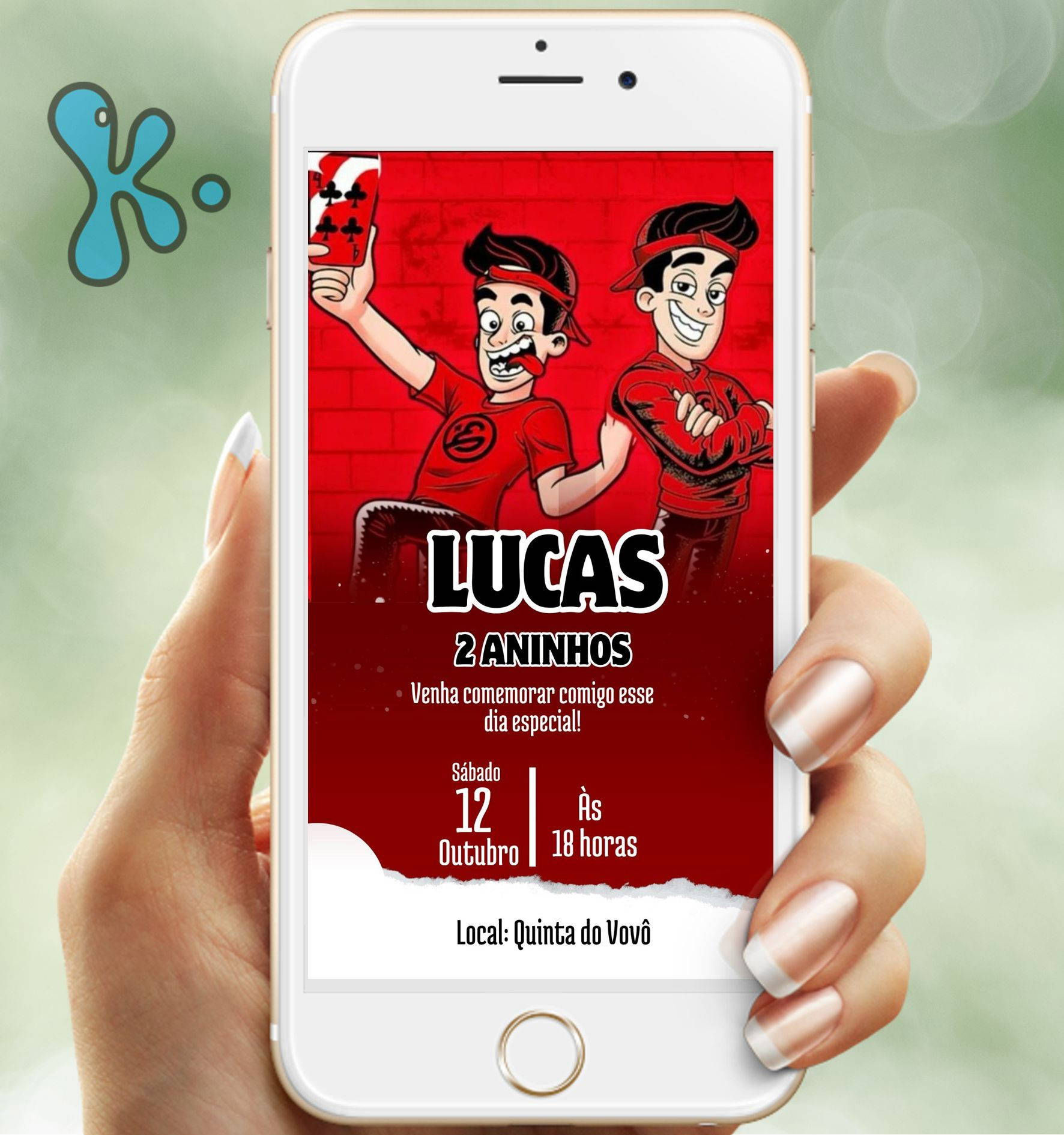 Convite Digital Enaldinho Personalizado – Para Fas do Youtuber